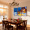Ensemble de 3 impressions d'art sur toile flocon de neige