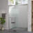 1/4"  6Mm  Clear Tempered Glass Double Sliding Shower Door With Hardware, Adjustable Width And Waterproof For Bathroom Hardware 56 - 60"X74" Glass, Design-124069868