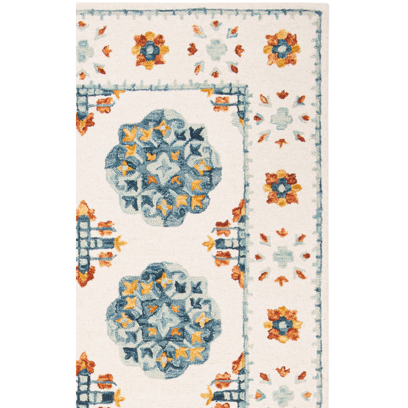Rivoli Hand Tufted 0.8 Wool, 0.1 Cotton, 0.1 Latex Oriental Rug, Square 6'