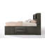 Grand lit avec rangement, lit 8 tiroirs