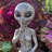 Ensemble de statue 2 pièces Old Alien Outer Space Alien Dude and Babe