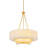 4-Light Dimmable Drum Fabric Chandelier