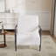 Upholstered Accent Armchair With Metal Frame-1341501086
