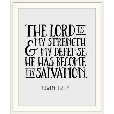 « psalm 118:14-scripture art », art textuel