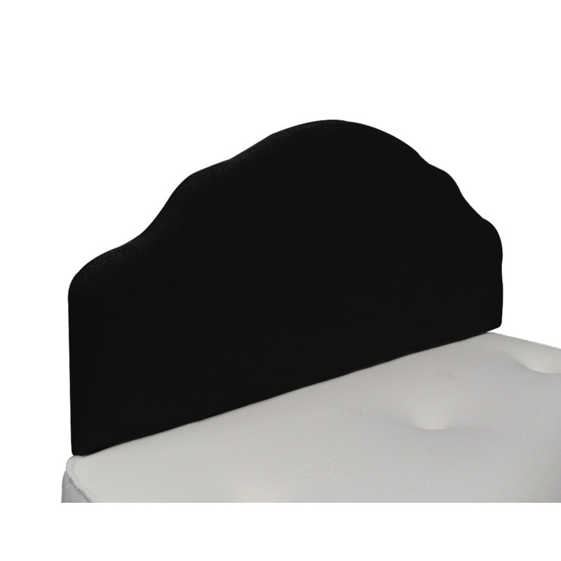 UK King - DE 150 X 200 Cm Upholstered Headboard, Black 