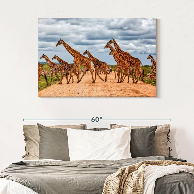 Girafes de Brampt, animaux de safari, H 32 po x l 48 po