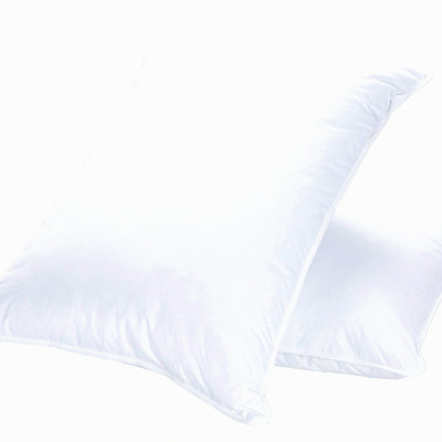 Luxury Dream Down Pillows - 2 Pack Standard/Queen Size, High Fill Weight, Double-Layer Downproof Fabric, 600 Thread Count Cotton Cover, Goose Down Fil