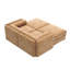 Chenille de chameau moderne avec 2 rangements, cylindrique pour le confort, rangement caché et flexibilité modulaire