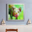 «Colorful Quirky Pig», peinture sur toile encadrée-1187901952-1187901955