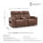 Nura Power Reclining Loveseat With Console