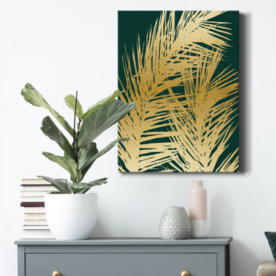 «Emerald Palm I» par Natalie Carpentieri, impression sur toile tendue