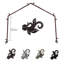Ensemble de tringle à rideaux simple et quincaillerie à 4 côtés Rexford-398672296-314796323