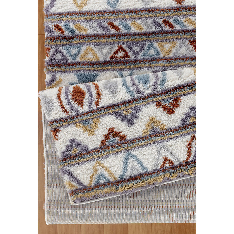 Loft Shag Multi  Shaggy Area Rug, Rectangle 7'10" x 9'10"