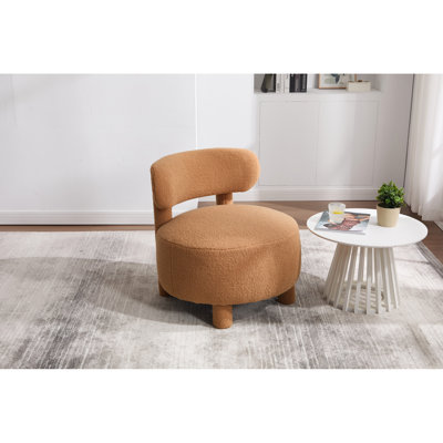 Kaki, tissu, fauteuil à oreilles sans accoudoirs, salon, coussin de siège rembourré de 13 pouces, structure, chaise rembourrée kaki facile à nettoyer avec un design ergonomique pour le coin lecture et la chambre à coucher, rembourrage en mousse