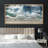 Coastal Beach " Extra Large Ocean's Edge Abstract Textured Waves And Shoreline Beach Coastal Nautical Decor "-94945983-111176062