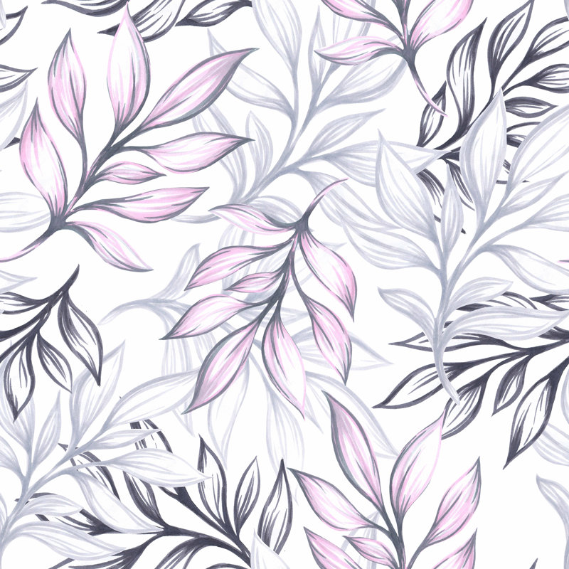 Floral Tile, Paper, 10.4" L x 25" W