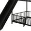 Metal Bunk Bed With Slide And Guardrails-196571182