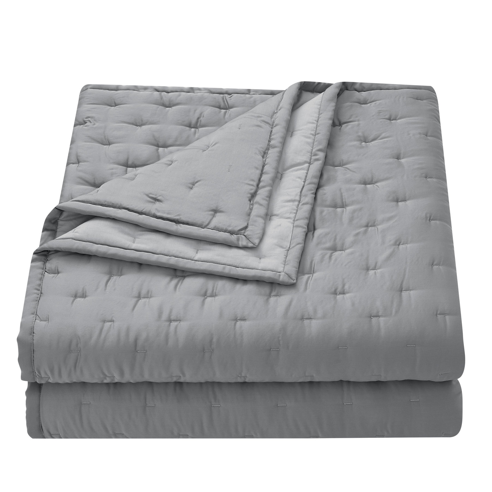 Riggi Lyocell Quilt Set, King Quilt + 2 King Shams, Gray