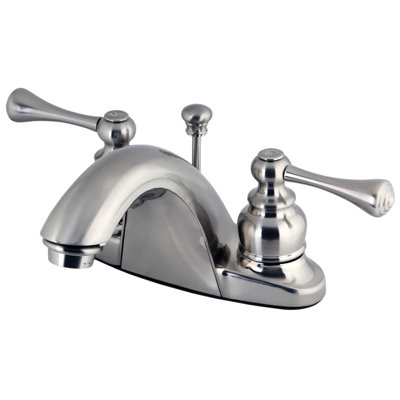 Robinet de salle de bain central à 4 poignées et 3 trous à fixation sur le comptoir à 3 trous Kingston
