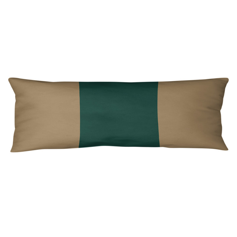 Polyester Medium Pillow, Adele , Gold/Green Middle