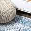 Tapis bleu / blanc Boho Cottage Medallion-190135672