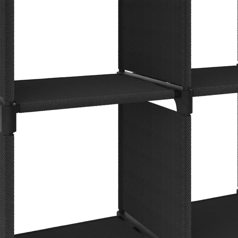 Huma 103cm W Metal Shelving Unit, Black