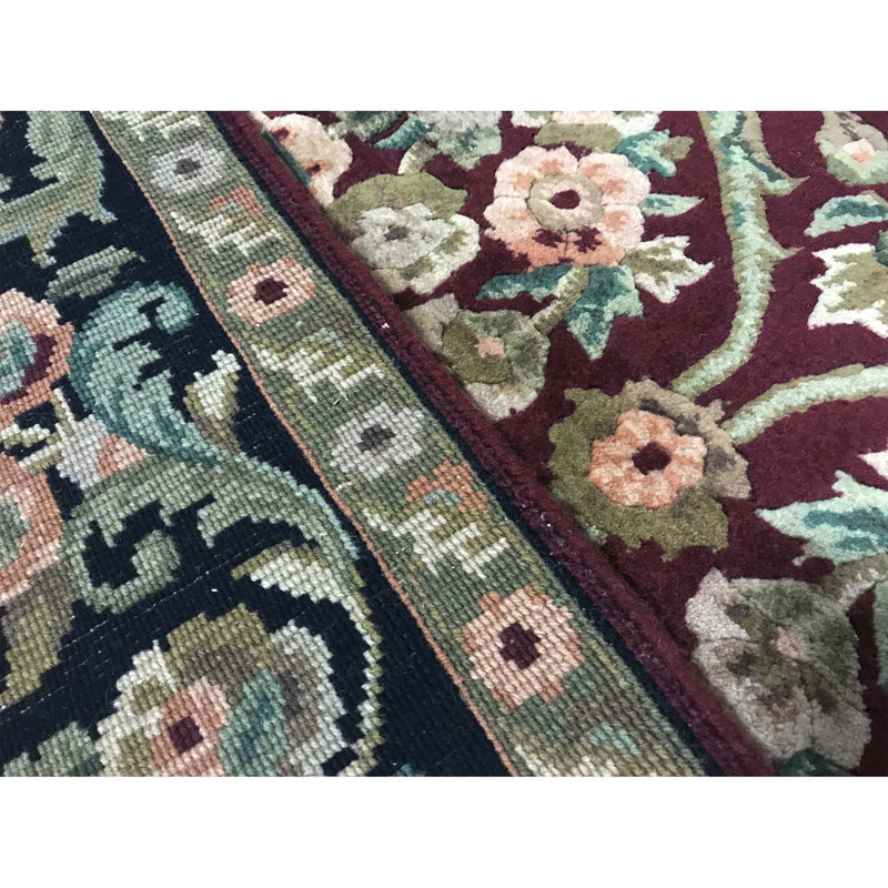 Hand-Knotted High-Quality Red Area Rug