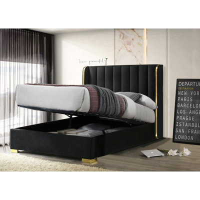 Aude Upholstered Ottoman Storage Bed