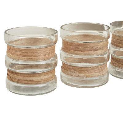 3 Piece Glass Tabletop Tealight Holder Set