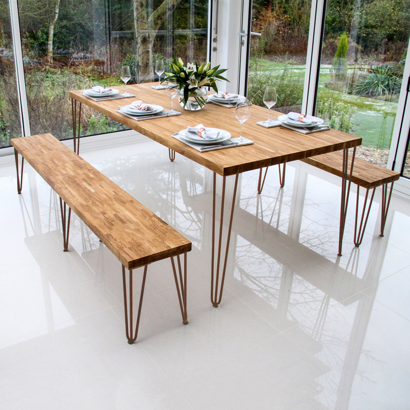 Klimek Table Leg, 71cm H x 11cm W x 8cm D, Rose Gold