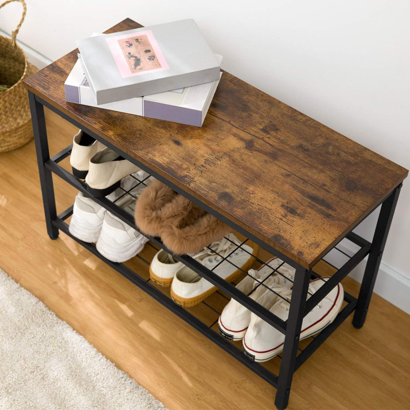 Coat Rack Shoe Bench Set