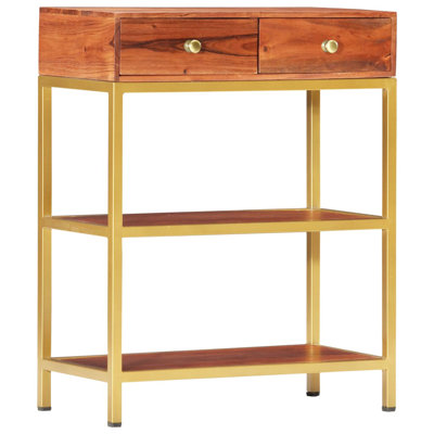 Ameerah 60cm Solid Wood Top Console Table