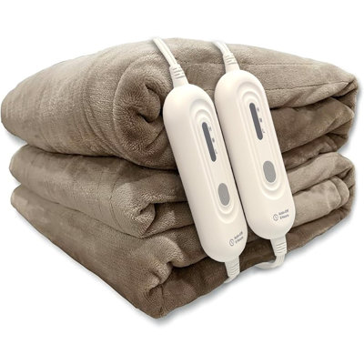 Couverture chauffante électrique pour grand lit 84 x 90