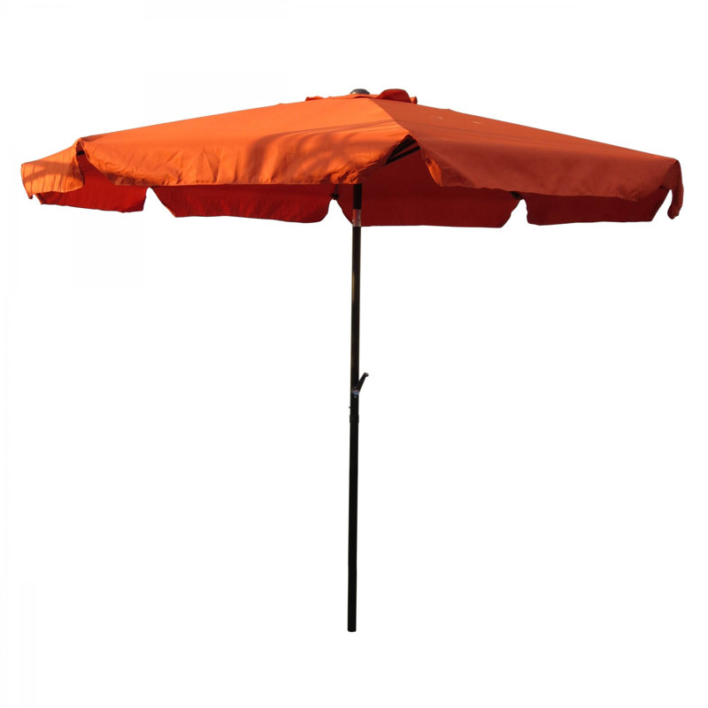 Parasol de marché drapé 10 pi Patson, Terra Cotta