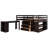 Low Study Full Loft Bed With Cabinet