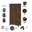 Armoire de salle de bain autoportante l 31 po x H 63 po x P 16 po Pernell-1880743572