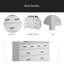 Commode blanche 51 po