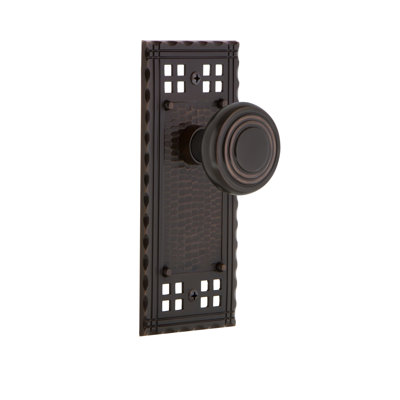 Craftsman Plate with Deco Door Knob
