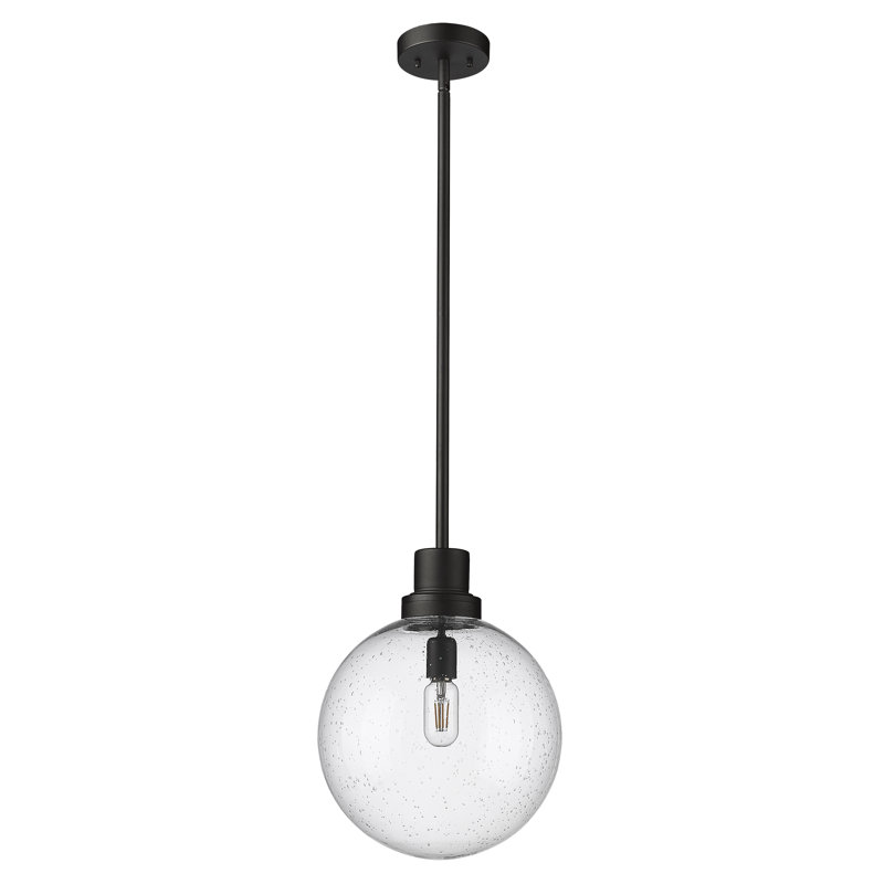 Ayres Outdoor Pendant, 15" H x 12" W x 12" D, Seeded
