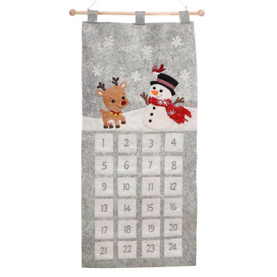 Young Reindeer and Snowman Advent Calendar