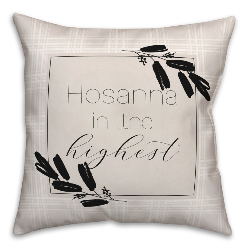  Housse de coussin et insert Hosanna, H 20 po x l 20 po x P 1,5 po