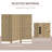 5.6' Room Privacy Wall, 4 Panel Wave Fiber Screen, Natural Elegance For Office Screen , Divider, Aesthetic Home