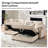Brandee 104"W 2 - Piece Reversible Corduroy Sectional Sofa Chaise with Storage-96600091