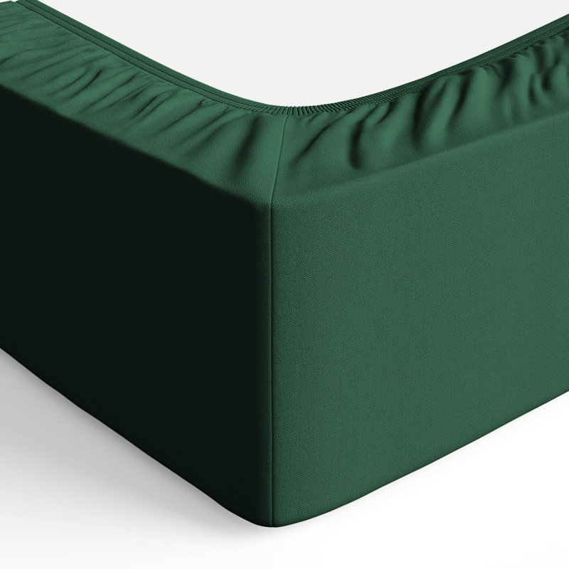 Merituuli 200 TC Microfiber 25cm Deep Fitted Sheets, Super King (6'), Emerald
