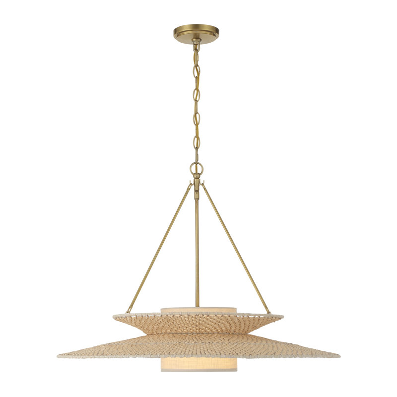 Lustre en or doux 29,5 po