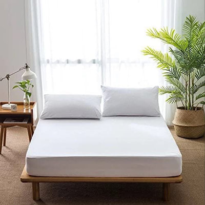 My Home Store Lilynn  Microfiber Fitted Sheet Extra Deep Pocket 40 cm All-Around Elastic