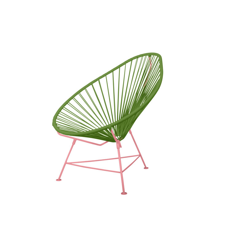 Outdoor Lounge Chair, Cactus/Coral
