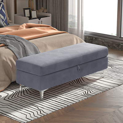 Banc de rangement rembourré Alliber