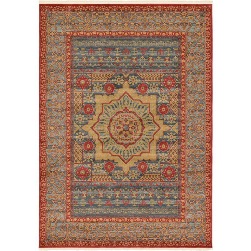 Oriental Area Rug, Rectangle 61 x 91cm