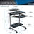 Compact Computer Cart With Storage-1237124391